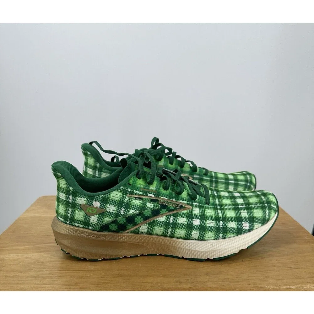 NWOB Brooks Launch 10 Run Lucky Clover Green Men Running Shoes Size 11